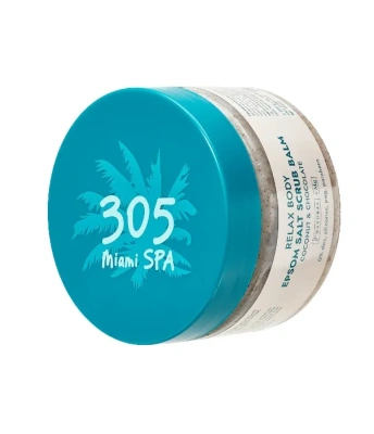 305 MIAMI SPA бальзам-скраб д/тела сахарно-солевой с магниевой солью coconut&chocolate 350г