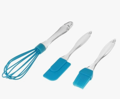 ДОЛЯНА набор д/выпечки лед 3пр.:лопатка 19см, кисть 17,5см, венчик 25см 811885