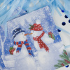 BOUQUET Home сollection салфетки столовые нг снеговики с подарками 3сл 20шт
