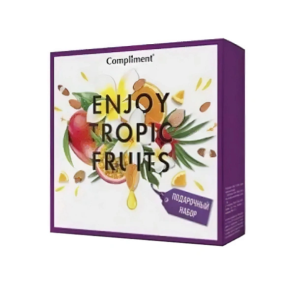 COMPLIMENT Enjoy Tropic Fruits набор подарочнй №1400-2: гель д/душа 200мл, го