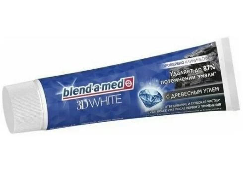 BLEND-A-MED паста зубная 3d white с древесным углем 100мл