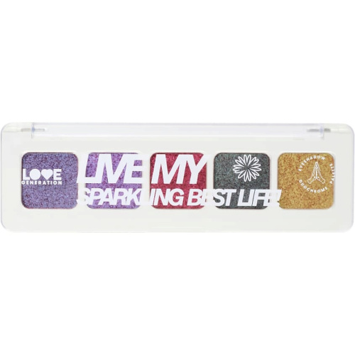 LOVE GENERATION палетка дуохромных теней д/век live my sparkling best life т.01