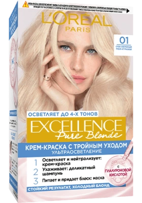 LOREAL EXCELLENCE краска д/волос блонд сюпрем т.01 сверх св.русый натуральный