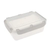 PLASTTEAM Bergen контейнер д/продуктов с защелками пепельный жемчуг 0,8л PT104310024