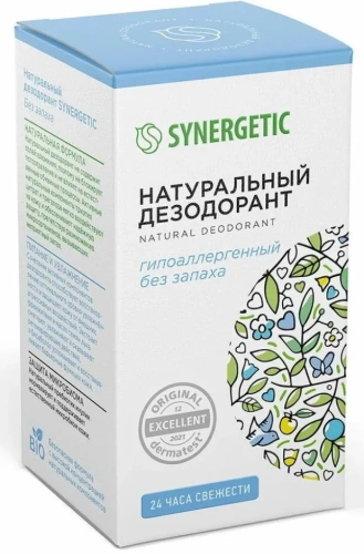 SYNERGETIC антиперспирант жен. натуральный без запаха 50мл ролл