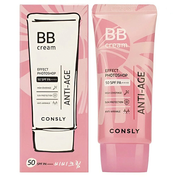 CONSLY BB-крем антивозрастной с эффектом фотошопа SPF50/PA++++ натуральный бежевый 50мл