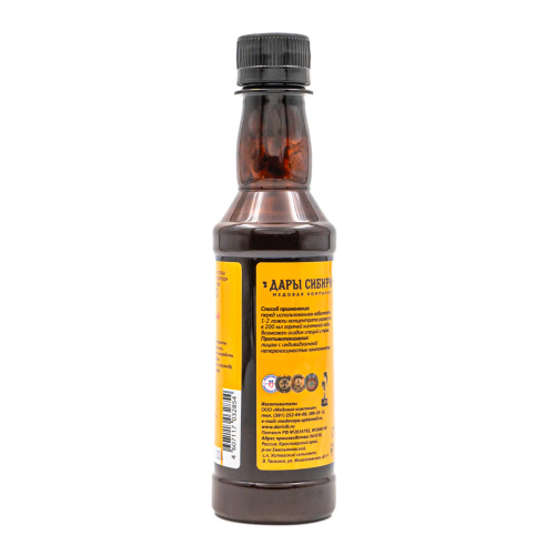 Сбитень Дары Сибири Спорт, красота, долголетие медово-кедровый с прополисом 250 мл, пл/б; 5