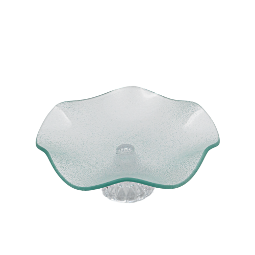 Блюдо стеклянное на подставке 20см арт.EA045