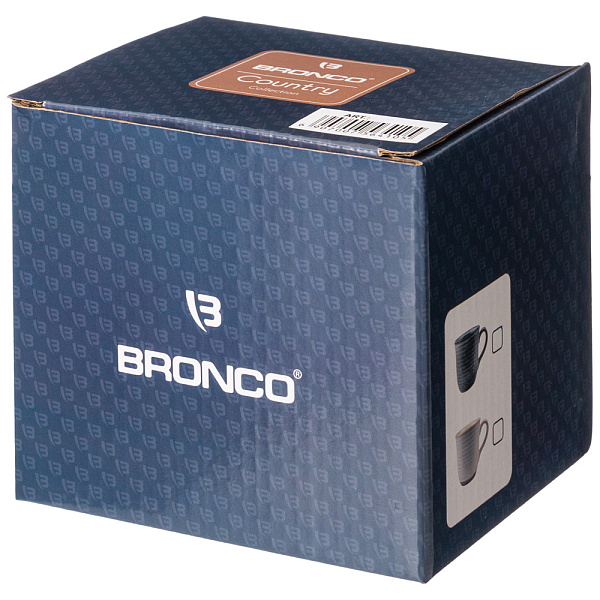 BRONCO кружка серая винтаж 470мл 756-411