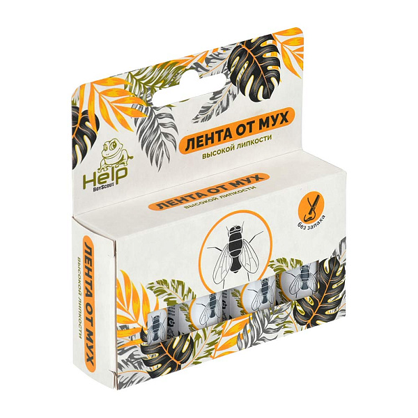 HELP лента липкая от мух в упаковке 4шт/24