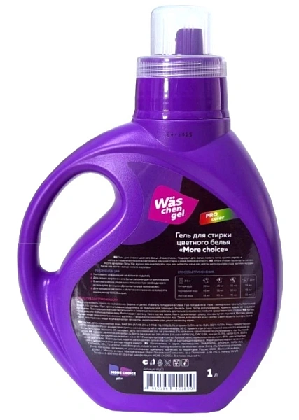 MORE CHOICE гель для стирки was chen gel color 1л
