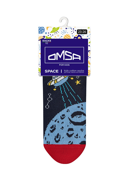 OMSA носки детские 23P80 космос blu/rosso р.31-34