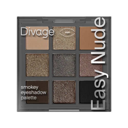 DIVAGE палетка теней д/век easy nude smokey eyeshadow palette