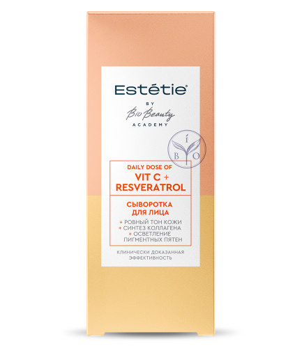 ESTETIE cыворотка д/лица vit c+resveratrol 30мл