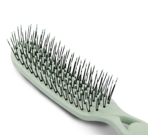 KOSMOSHTUCHKI расческа д/волос прямая био зеленая 53460\1