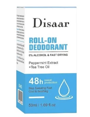 DISAAR дезодорант роликовый с перечной мятой roll-on deodorant peppermint extract 50мл