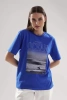 CLEVER футболка женская LF25-1163 синий р.170-50/XL