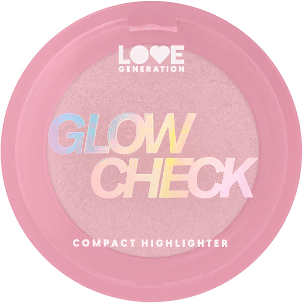 LOVE GENERATION хайлайтер компактный для лица glow check, тон 01