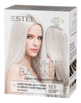 ESTEL WHITE BALANCE набор д/окрашивания волос т.12.1 искрящийся хрусталь