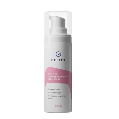 GELTEK крем д/лица д/комбинированной кожи SPF 15 30мл