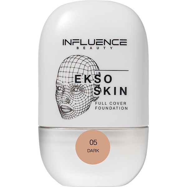INFLUENCE BEAUTY основа тональная с высокой степенью покрытия ekso skin, тон 05
