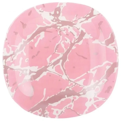 LUMINARC тарелка десертная марбл пинк сильвер 19см