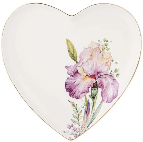 LEFARD Ирисы тарелка сердце 21,5*2см 590-364
