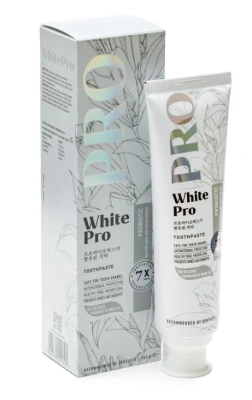 WHITE PRO Probiotic паста зубная с пробиотиками и ароматом белой лилии 205г
