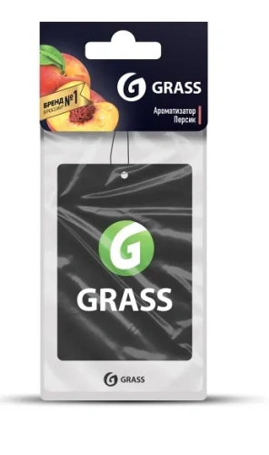 GRASS ароматизатор воздуха д/авто картон аромат персика