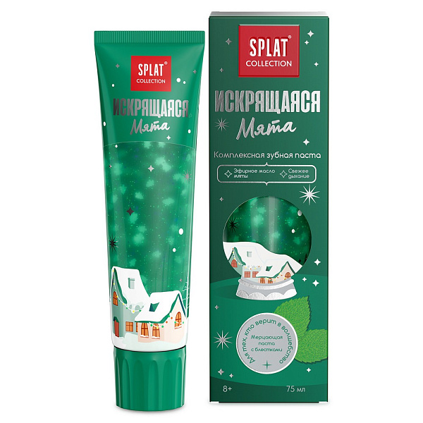 SPLAT Collection паста зубная искрящаяся мята 75мл