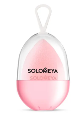 SOLOMEYA спонж д/макияжа косметический вельветовый персик
