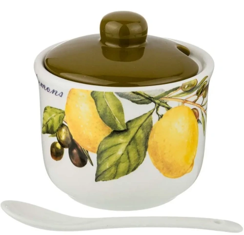 LEFARD Лемон три сахарница с ложкой 10*10см 358-1602