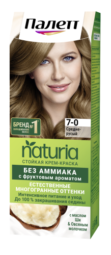 ПАЛЕТТ Naturia крем-краска т.7-0 средне-русый