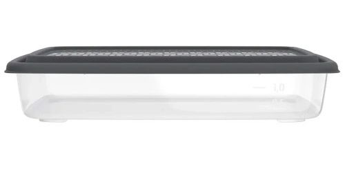 Контейнер гурман заморозка/СВЧ цв.графит 1,8л АП1019/75