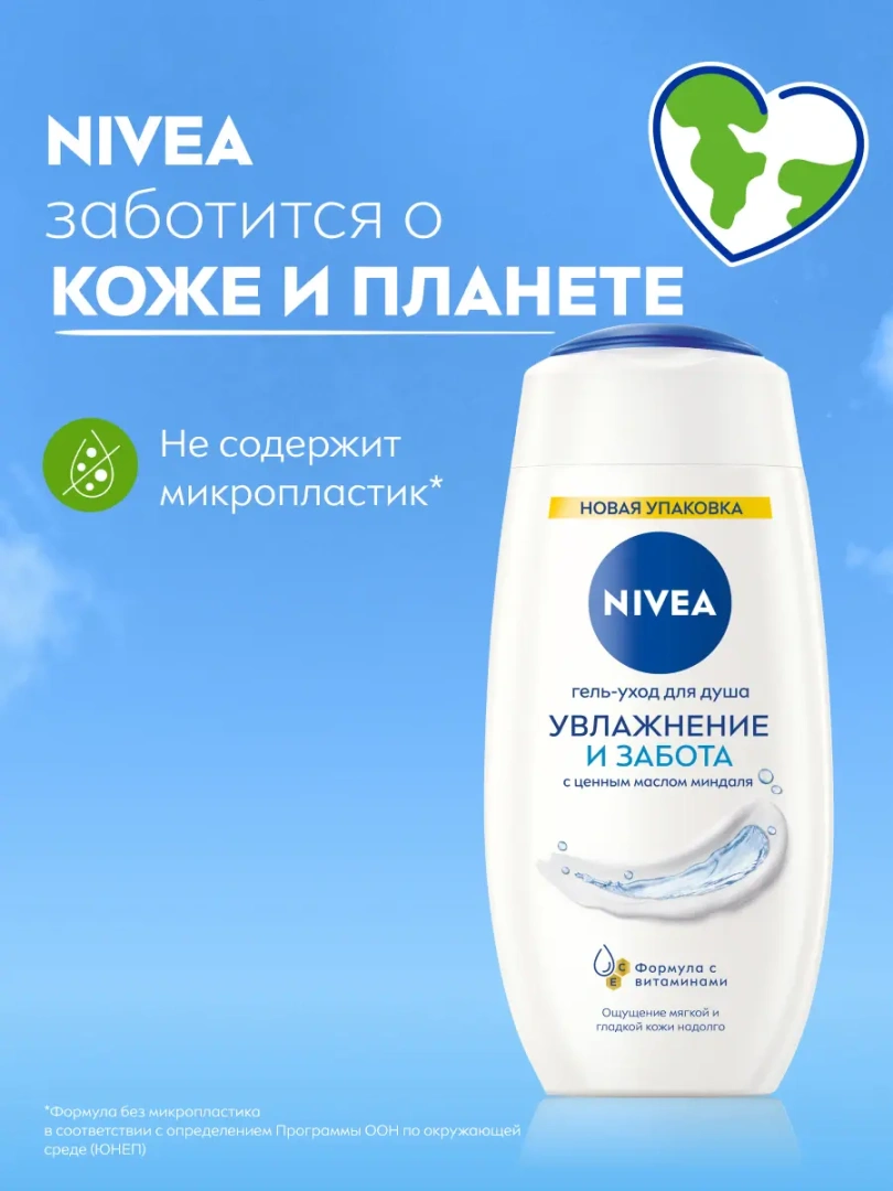 NIVEA гель д/душа увлажняющий 250мл 80802
