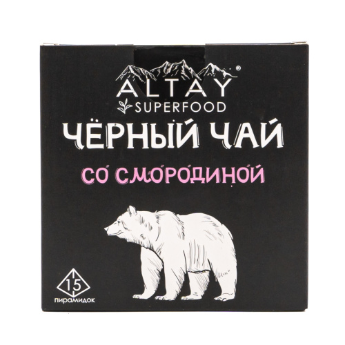 ALTAIVITA чай черный в пирамидках со смородиной в пирамидках 30г