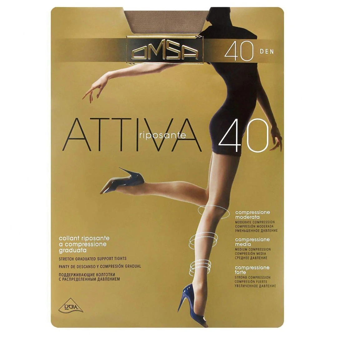 OMSA колготки женские attiva 40 caramello р.5