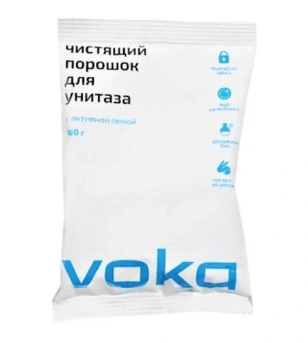 VOKA порошок чистящий д/унитаза с активной пеной 3шт 100г