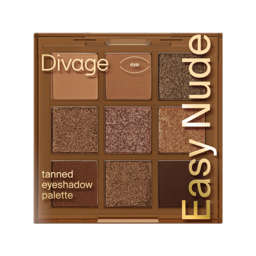 DIVAGE палетка теней д/век easy nude tanned eyeshadow palette