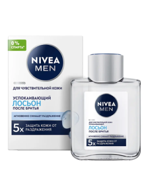 NIVEA MEN лосьон после бритья д/чувст. кожи 100мл 81314