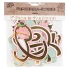 ВЕСЕЛАЯ ЗАТЕЯ гирлянда-буквы дизайн с др пионы 220см/G 1505-1744