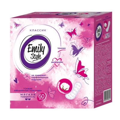 EMILY STYLE прокладки ежедневные 60шт