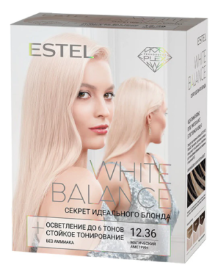 ESTEL WHITE BALANCE набор д/окрашивания волос т.12.36 магический аметрин