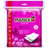 MANEKI диски ватные sakura с пресс-линиями и защипами 222шт CP222H