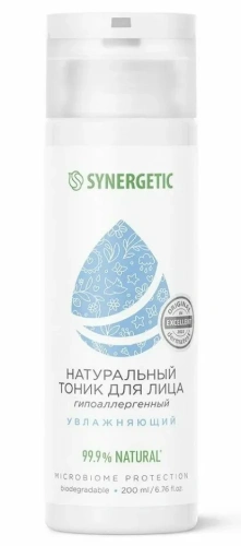 SYNERGETIC тоник д/лица натуральный увлажняющий 200мл