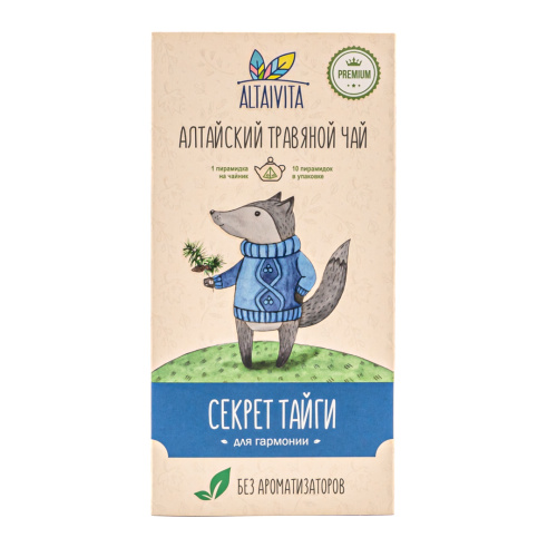 ALTAIVITA чай травяной секрет тайги д/гармонии в пирамидках 40г