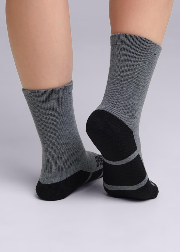 CLEVER носки детские термо плюш С301П серый р.20-22