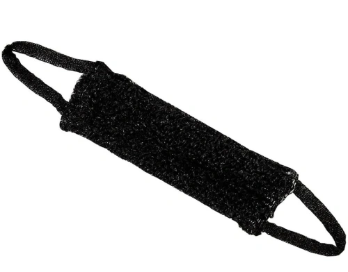 ШАХТЕРСКАЯ мочалка вязаная средней жесткости люкс черная