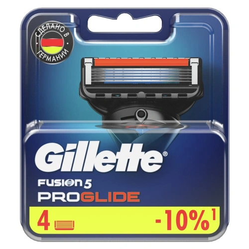 GILLETTE Fusion кассеты сменные д/бритья муж. proglide 4шт FS226