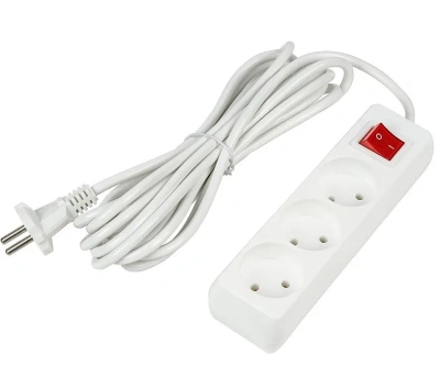 UNIEL удлинитель без заземления 10А 3гн. 5м S-CU3-5B WHITE